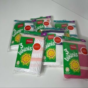 Hanes size 10 bundle of bikini briefs